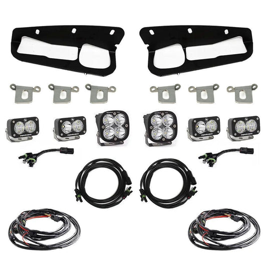 Ford Squadron Pro/Dual S2 Sport Steel Bumper Fog Pocket Light Kit - Ford 2021-23 Bronco; Steel Bumper