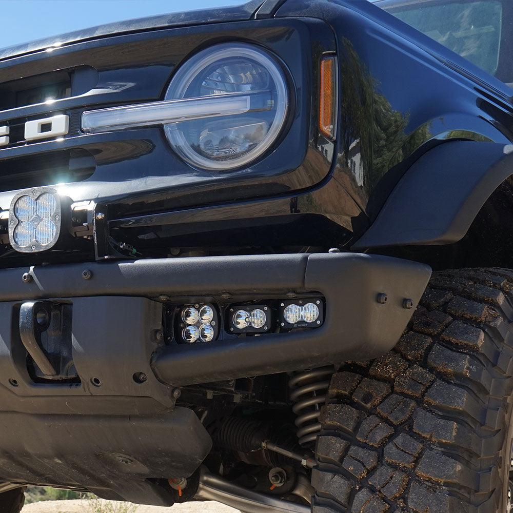 Ford Squadron Pro/Dual S2 Sport Steel Bumper Fog Pocket Light Kit - Ford 2021-23 Bronco; Steel Bumper
