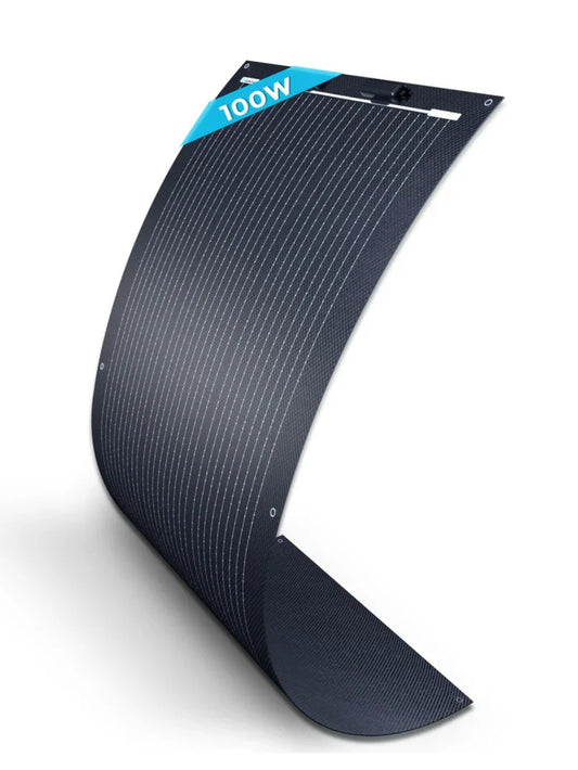 100W flexible Monocrystalline black  Solar Panel لوح طاقة شمسية مرن