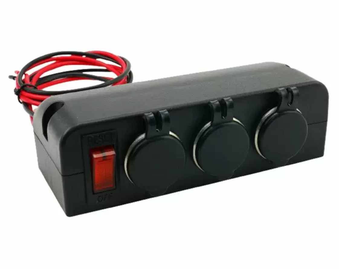 3 Port Cigarette Lighter Outlet Box