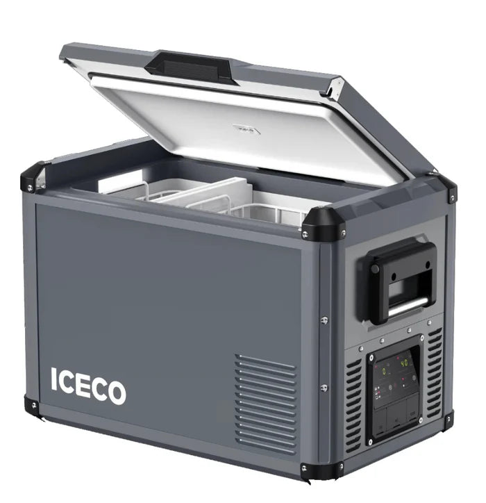 ثلاجة-47.5QT VL45ProD Dual Zone Portable Fridge Freezer - Gray Special edition | ICECO