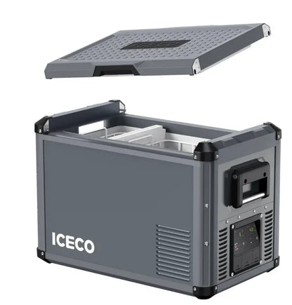 ثلاجة-47.5QT VL45ProD Dual Zone Portable Fridge Freezer - Gray Special edition | ICECO
