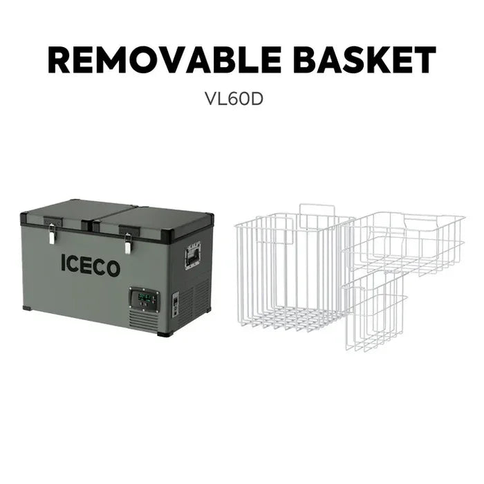 VL60 Dual Zone Metal Olive Freezer with Cover | ICECO | 60LTثلاجة