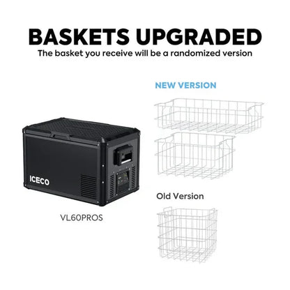 VL60ProS Single Zone Portable Freezer | ICECO | 60 LT ثلاجة كرتون مفتوح - مع كفر هدية-Open Box