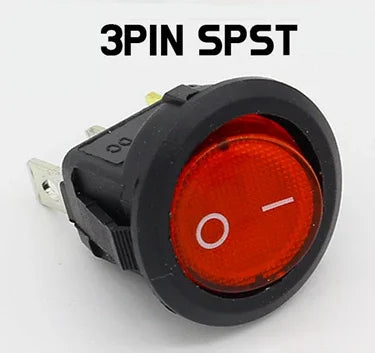 SPST LED Rocker Toggle Switch 3Pin ON/OFF 12V-سويج