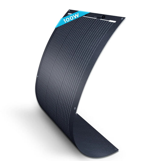 100W flexible Monocrystalline black  Solar Panel لوح طاقة شمسية مرن