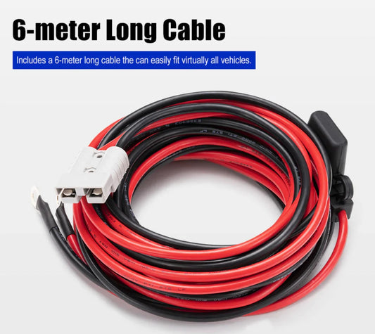 50A Wiring Kit 12V Anderson Style Plug Battery Cable Quick Connect 6m