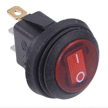 سويج-Red Illuminated On-Off Waterproof Rocker Switch SPST 230V