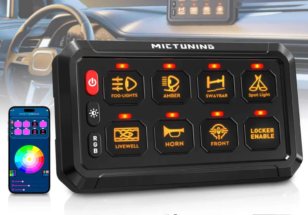 Bluetooth 8Gang 5" RGB Switch Panel P1s