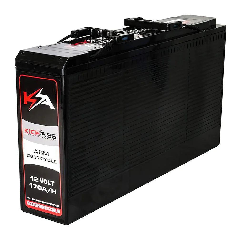 KickAss Slim 12V 170Ah Deep Cycle AGM Dual Battery