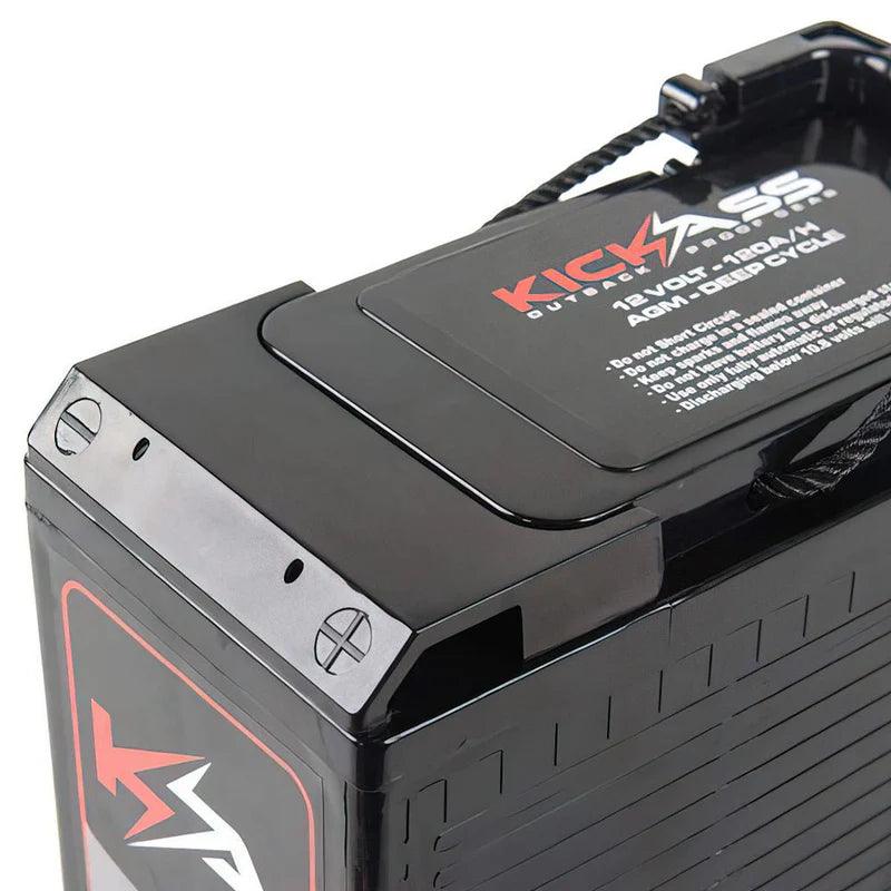 KickAss Slimline 12V 120AH Deep Cycle AGM Dual Battery