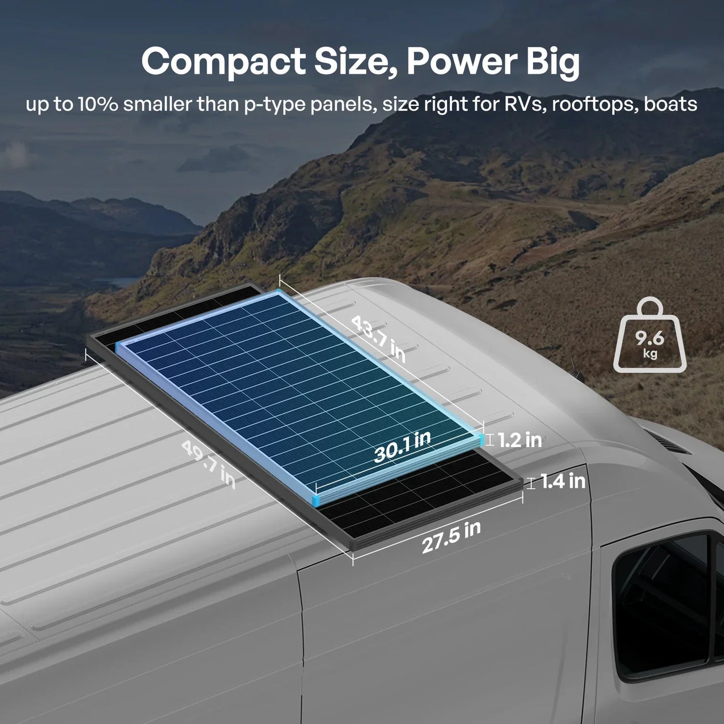 ShadowFlux™ N-Type Anti-Shading 200W Solar Panel لوح طاقة شمسية