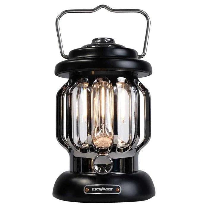 Kickass Vintage Camping Lantern - Black